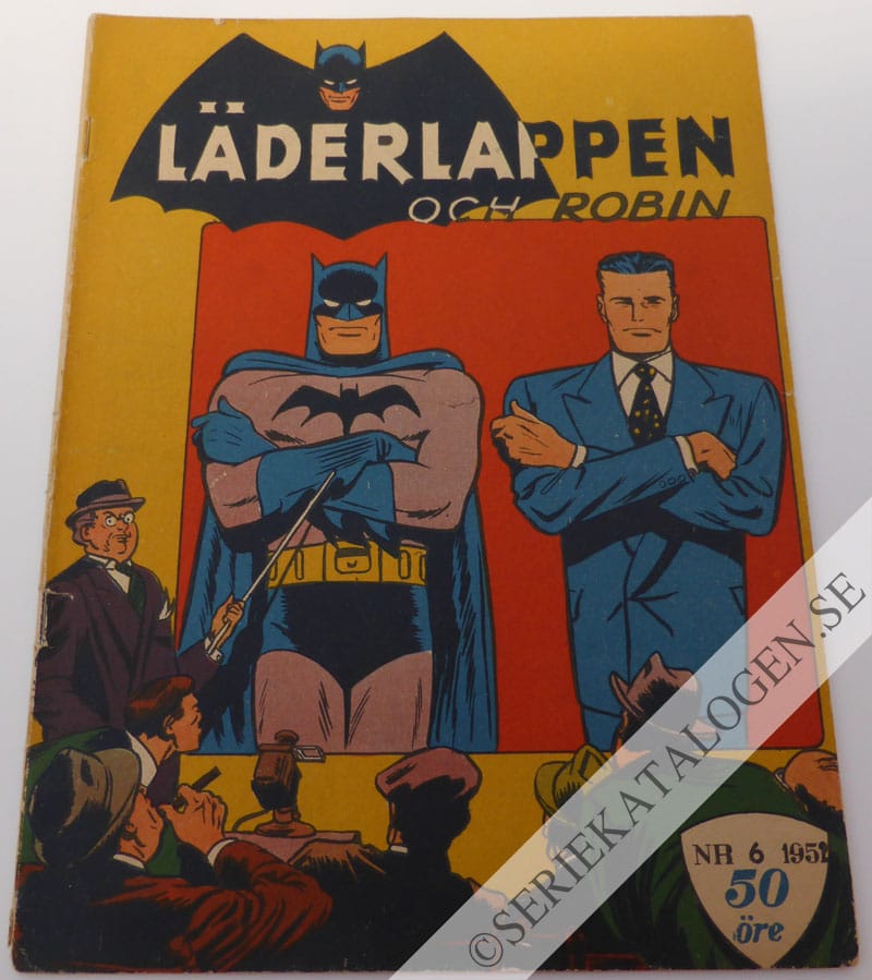 Framsida på Läderlappen och Robin #6 (1952)
