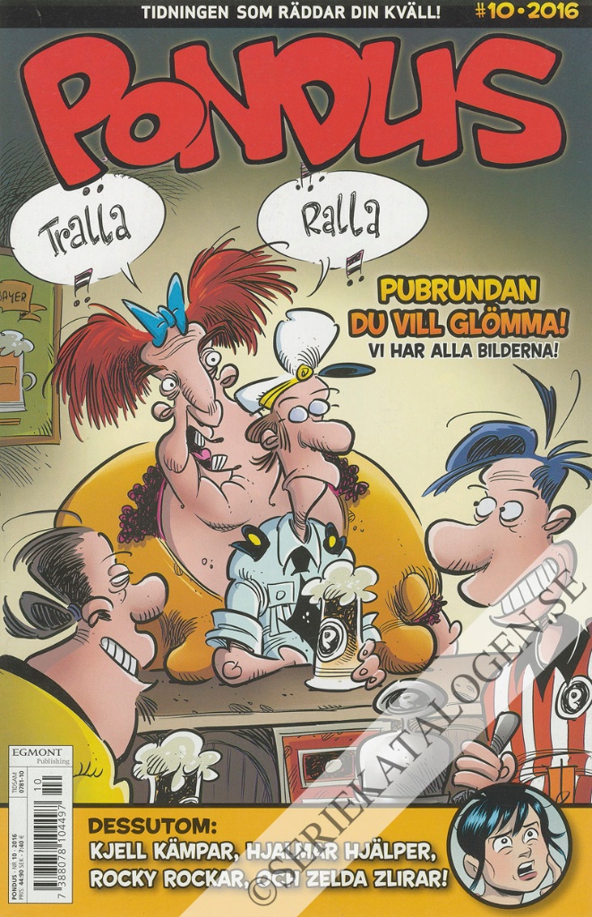 Framsida på Pondus #10 (2016)