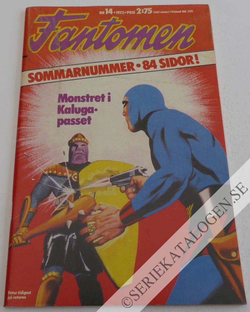 Framsida på Fantomen #14 (1973)