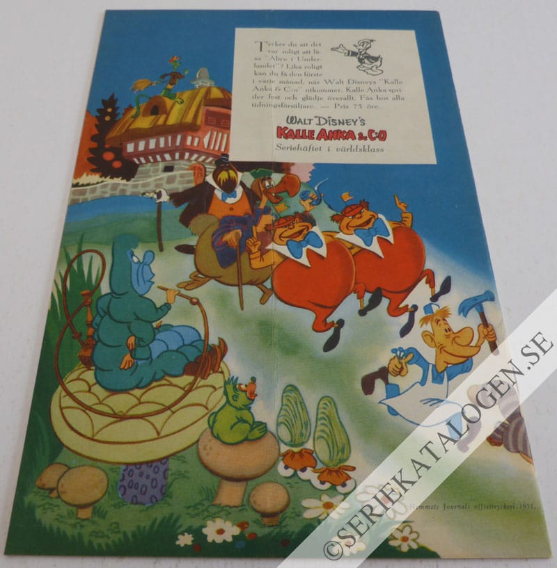 Baksida på Alice i underlandet (1951)