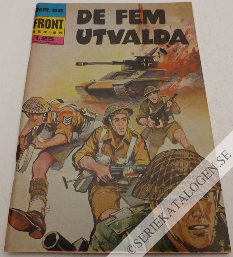 Framsida på Frontserien #65 - De fem utvalda (1970)