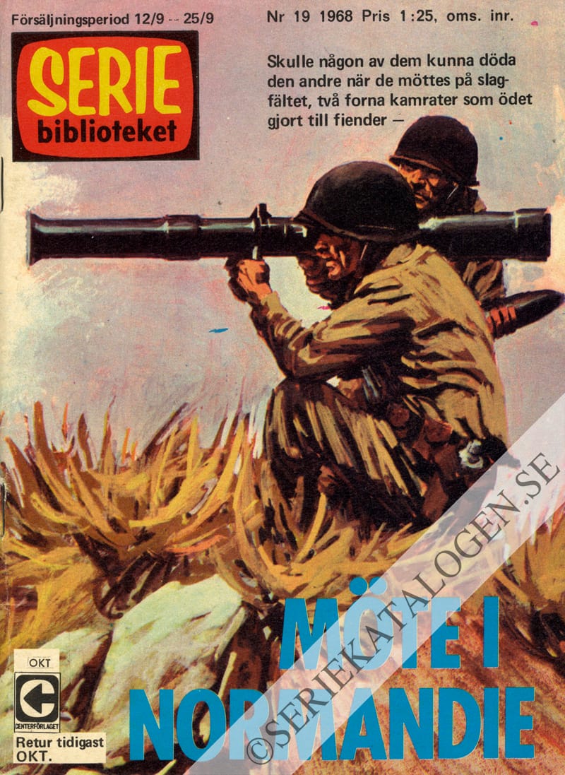 Framsida på Seriebiblioteket #19 - Möte i Normandie (1968)
