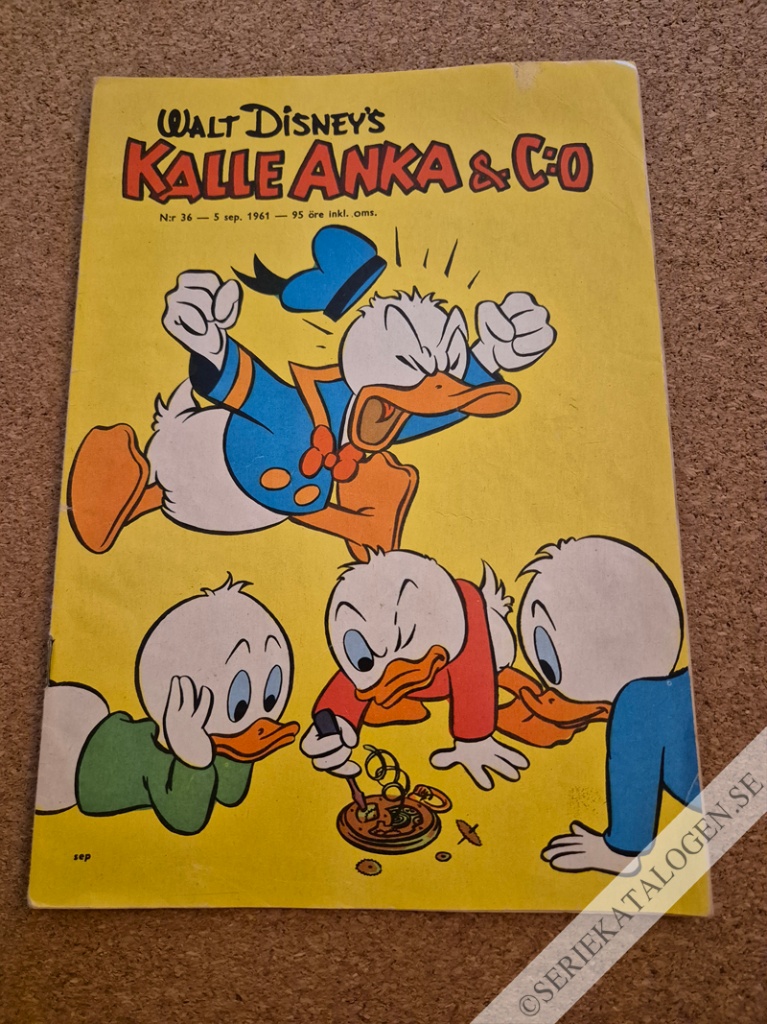 Framsida på Kalle Anka & C:o #36 (1961)