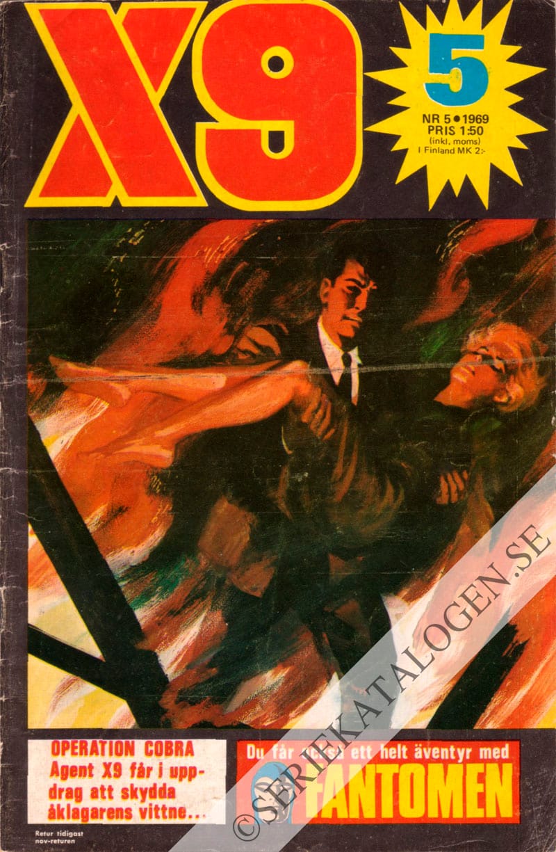 Framsida på X9 #5 (1969)