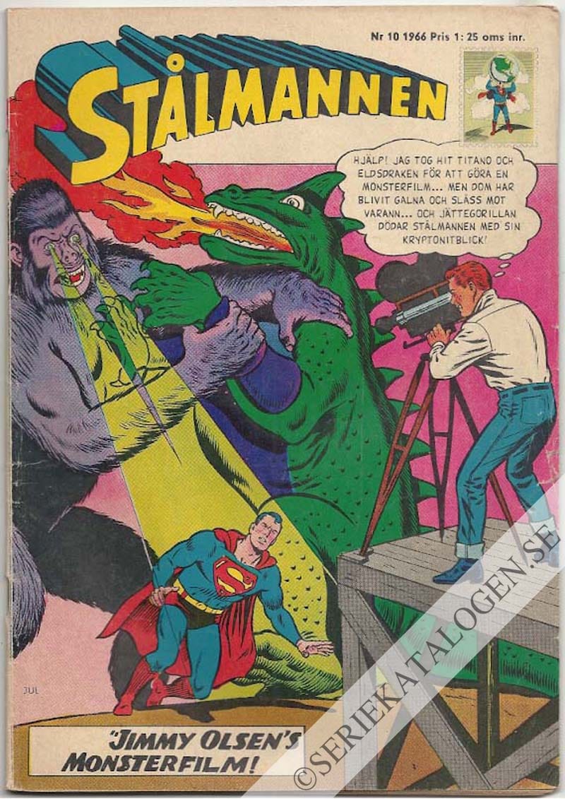 Framsida på Stålmannen #10 (1966)