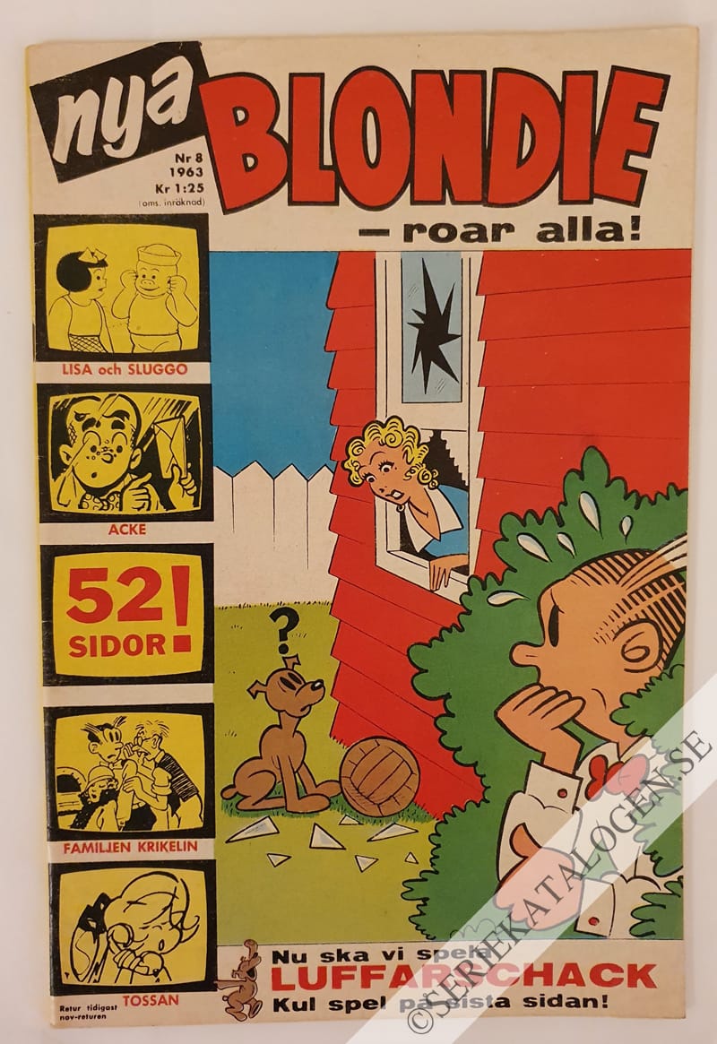 Framsida på Blondie #8 (1963)