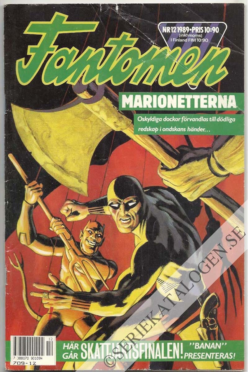 Framsida på Fantomen #12 (1989)