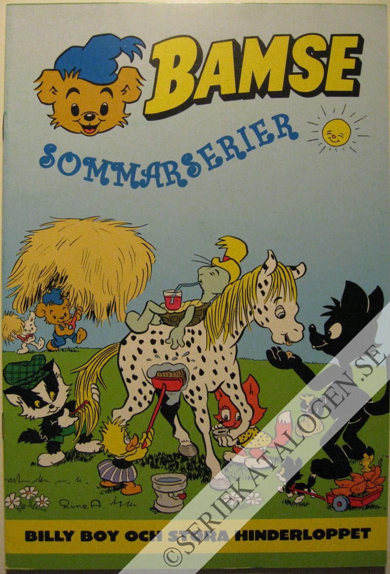Framsida på Bamse - sommarserier Billy Boy och stora hinderloppet (2013)