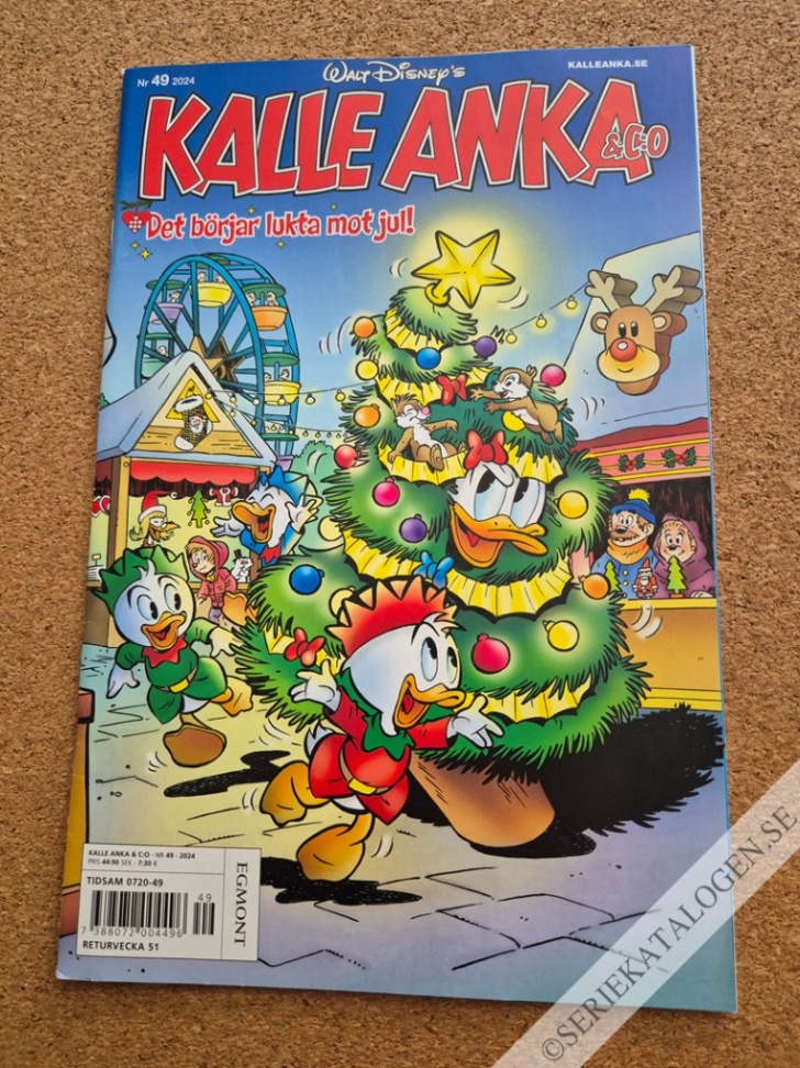 Framsida på Kalle Anka & C:o #49 - Det börjar lukta mot jul! (2024)