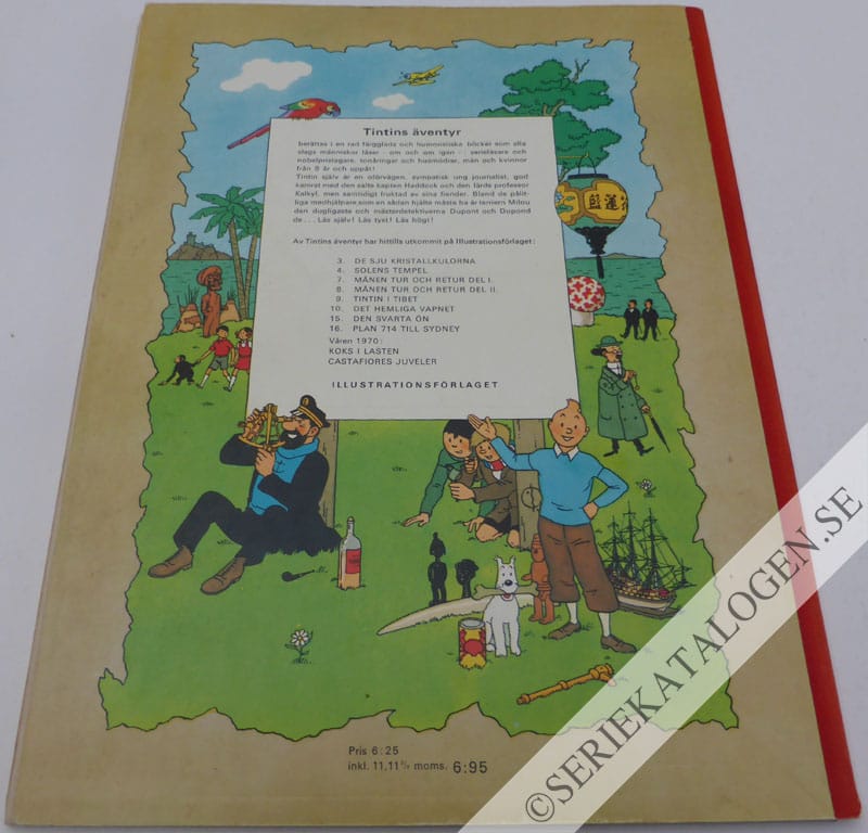 Baksida på Tintin i Tibet (1969)