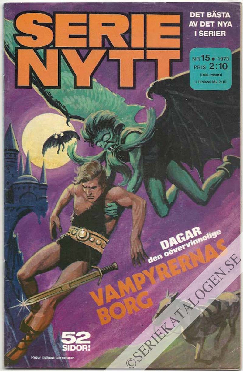 Framsida på Serie-Nytt #15 (1973)
