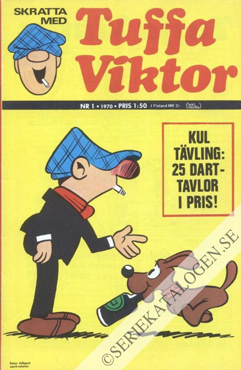 Framsida på Skratta med Tuffa Viktor #1 (1970)