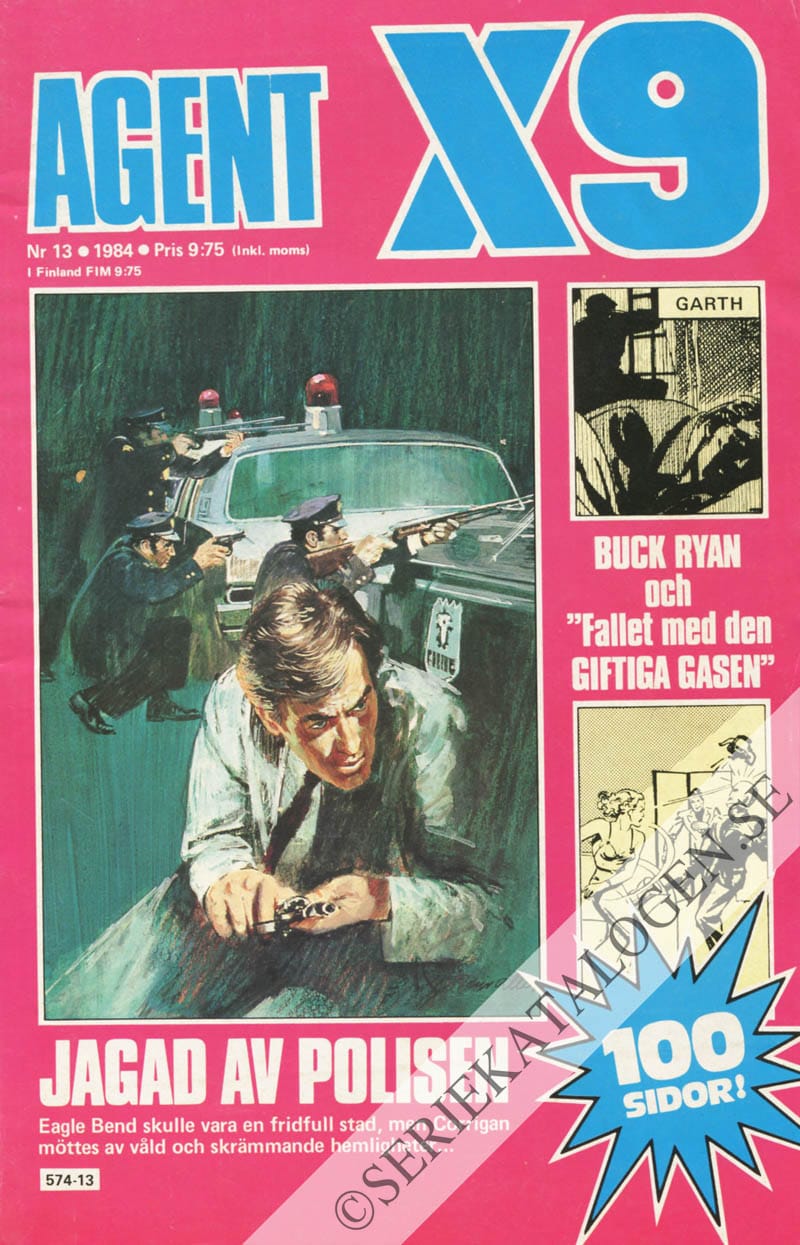 Framsida på Agent X9 #13 (1984)