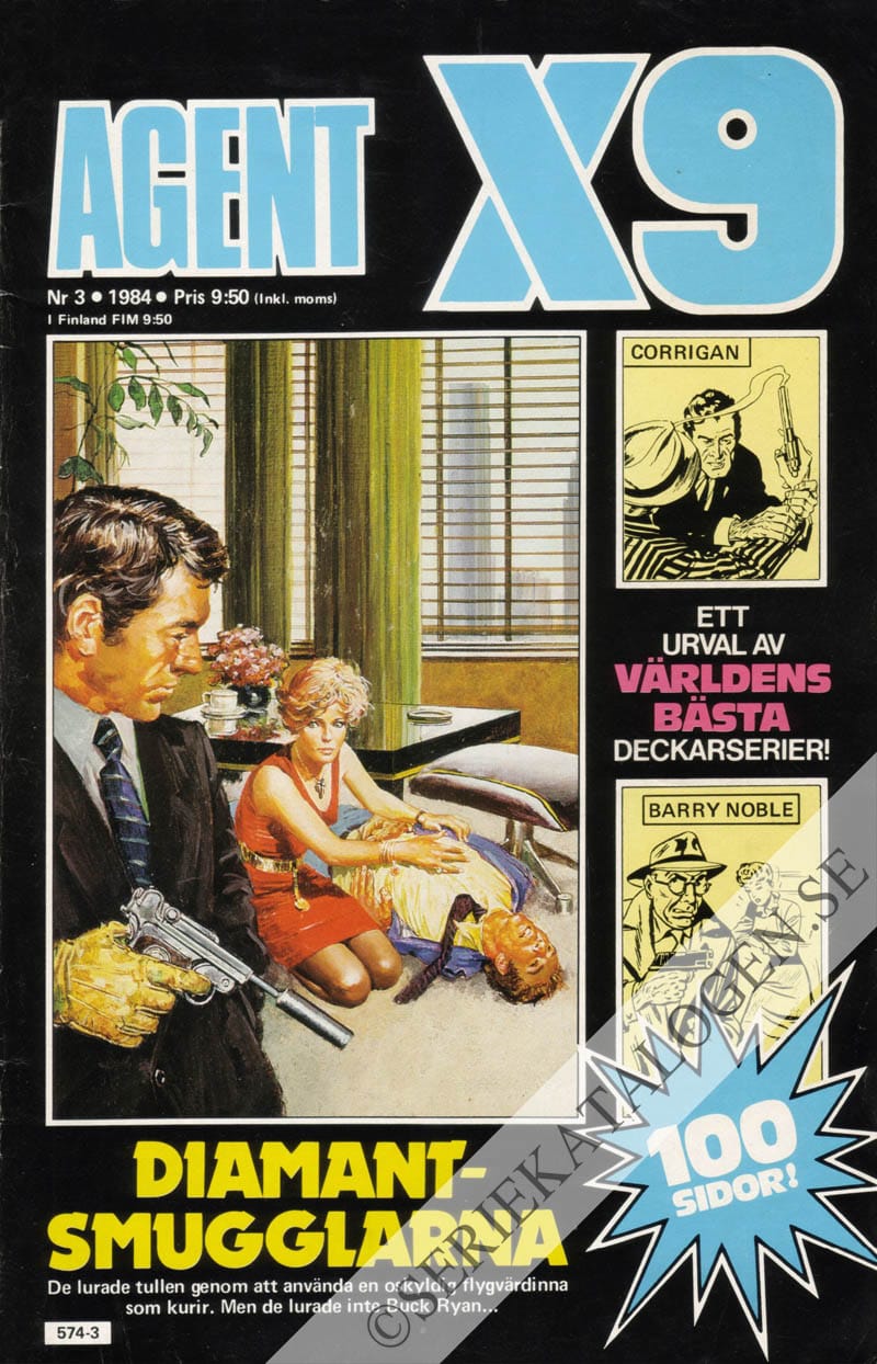 Framsida på Agent X9 #3 (1984)