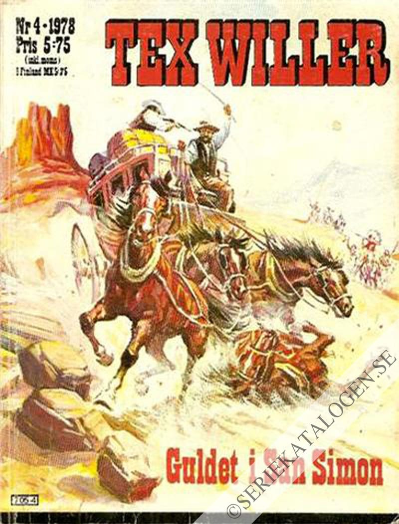 Framsida på Tex Willer #4 (1978)