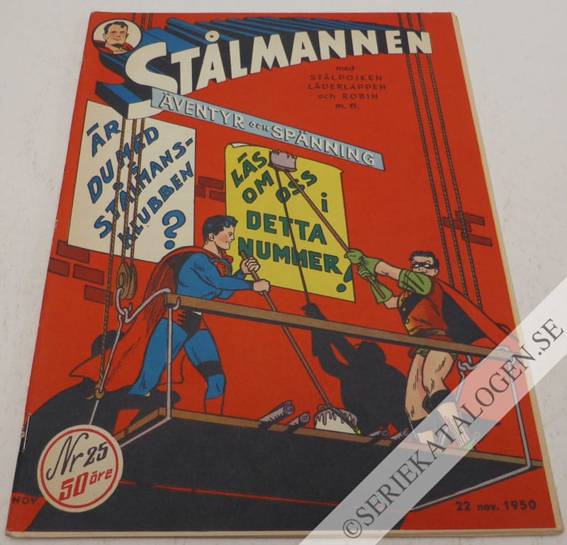 Framsida på Stålmannen #25 (1950)