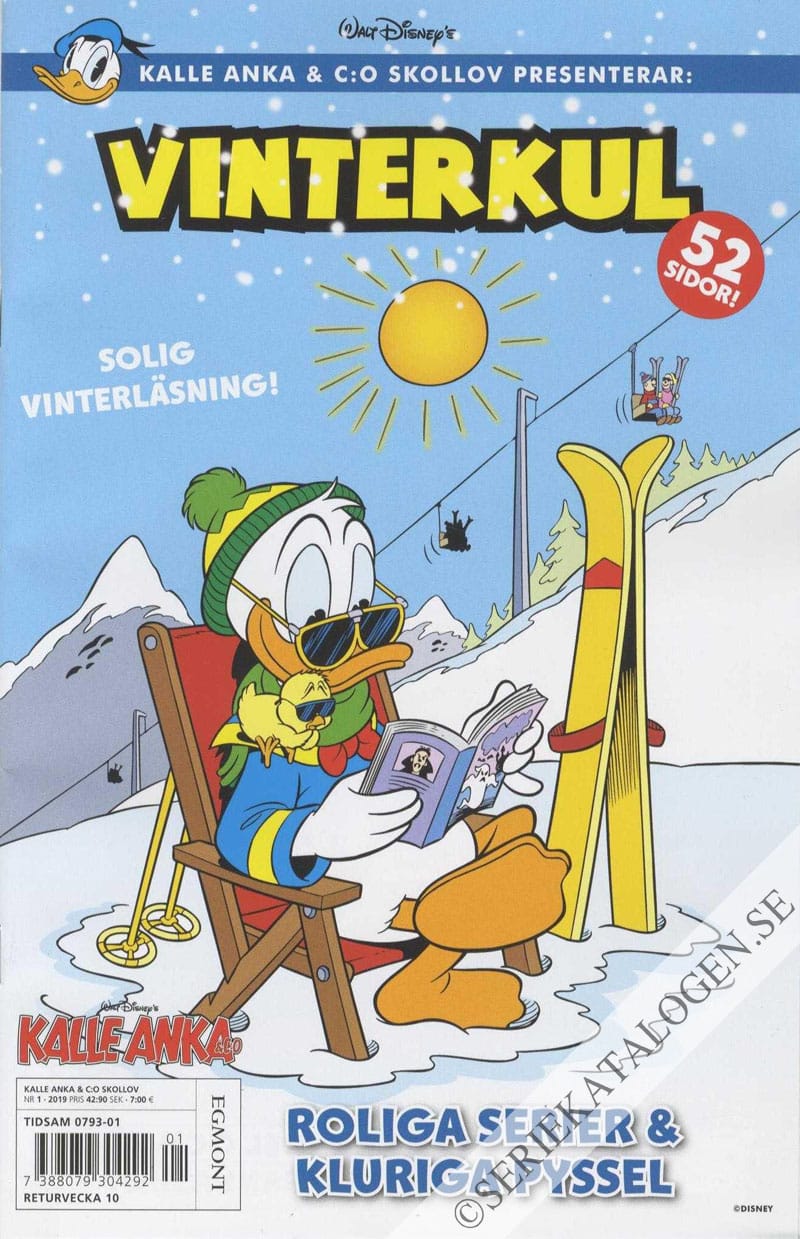 Framsida på Kalle Anka & C:o - Skollov Kalle Anka & C:o skollov presenterar: Vinterkul (2019)