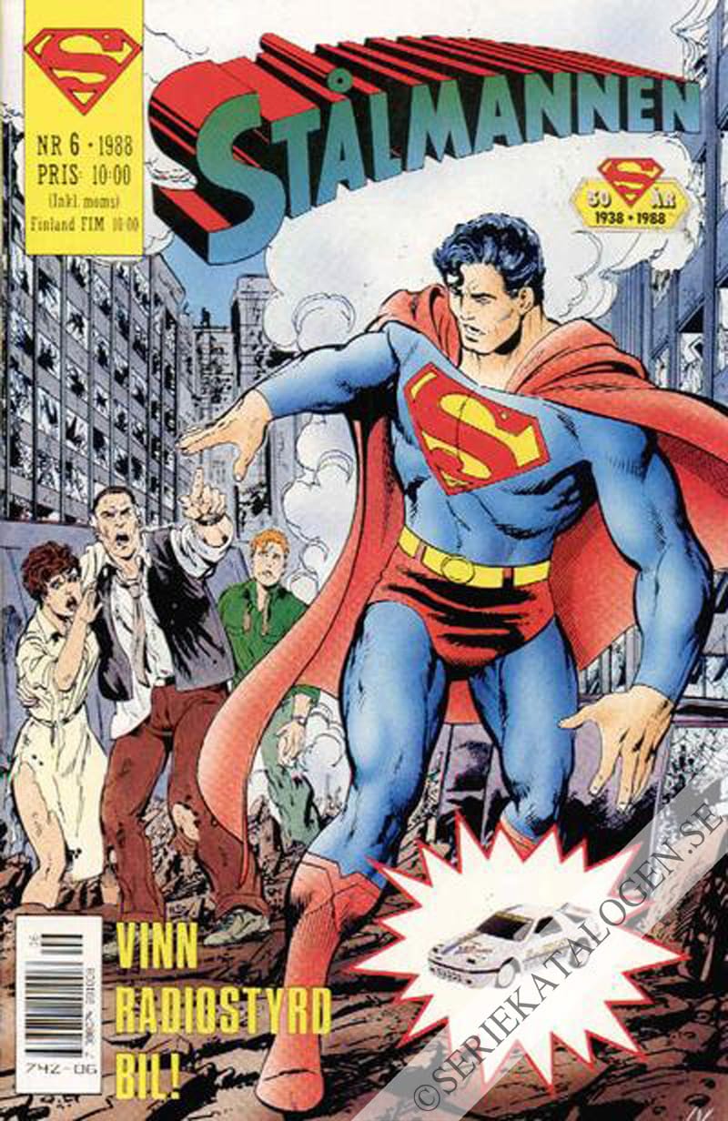 Framsida på Stålmannen #6 (1988)