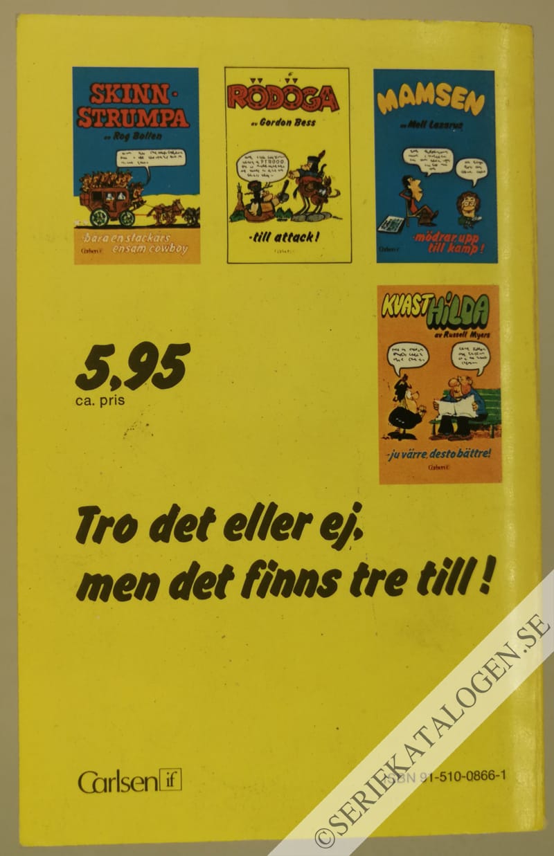 Baksida på Bara en stackars ensam cowboy (1976)