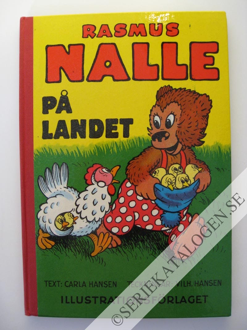 Framsida på Rasmus Nalle #(10) - Rasmus Nalle på landet (1958) (variant)
