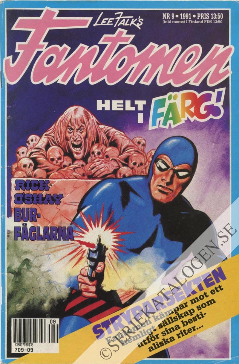 Framsida på Fantomen #9 (1991)