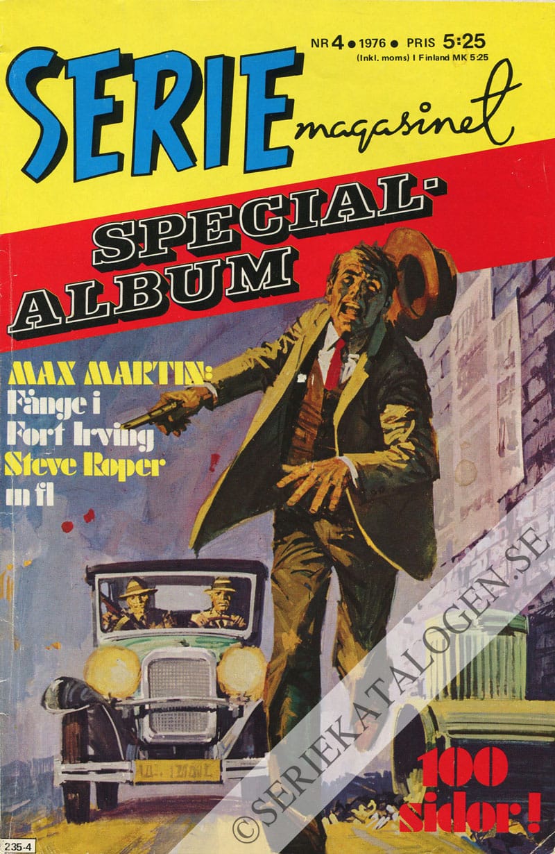 Framsida på Seriemagasinet specialalbum #4 (1976)