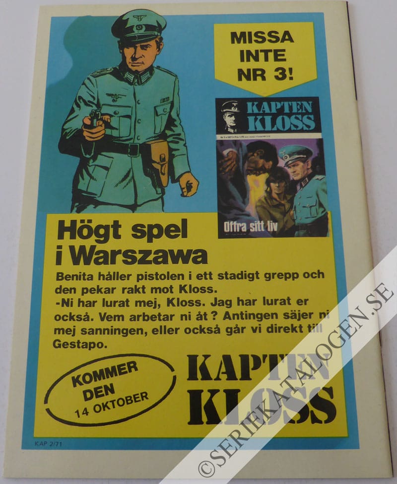 Baksida på Förrädaren (1971)