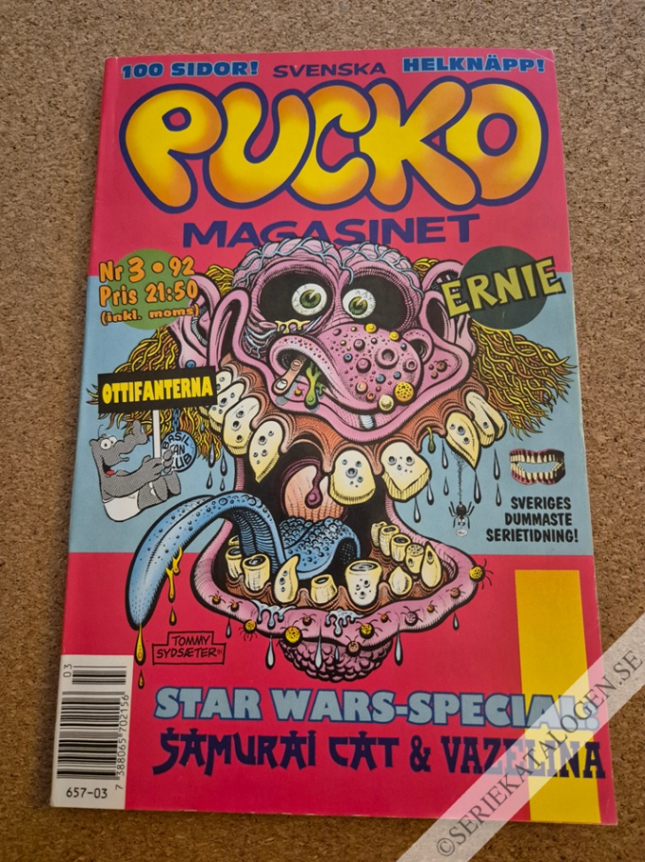 Framsida på Svenska Puckomagasinet #3 (1992)