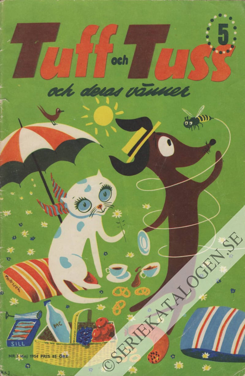Framsida på Tuff och Tuss och deras vänner #5 (1954)