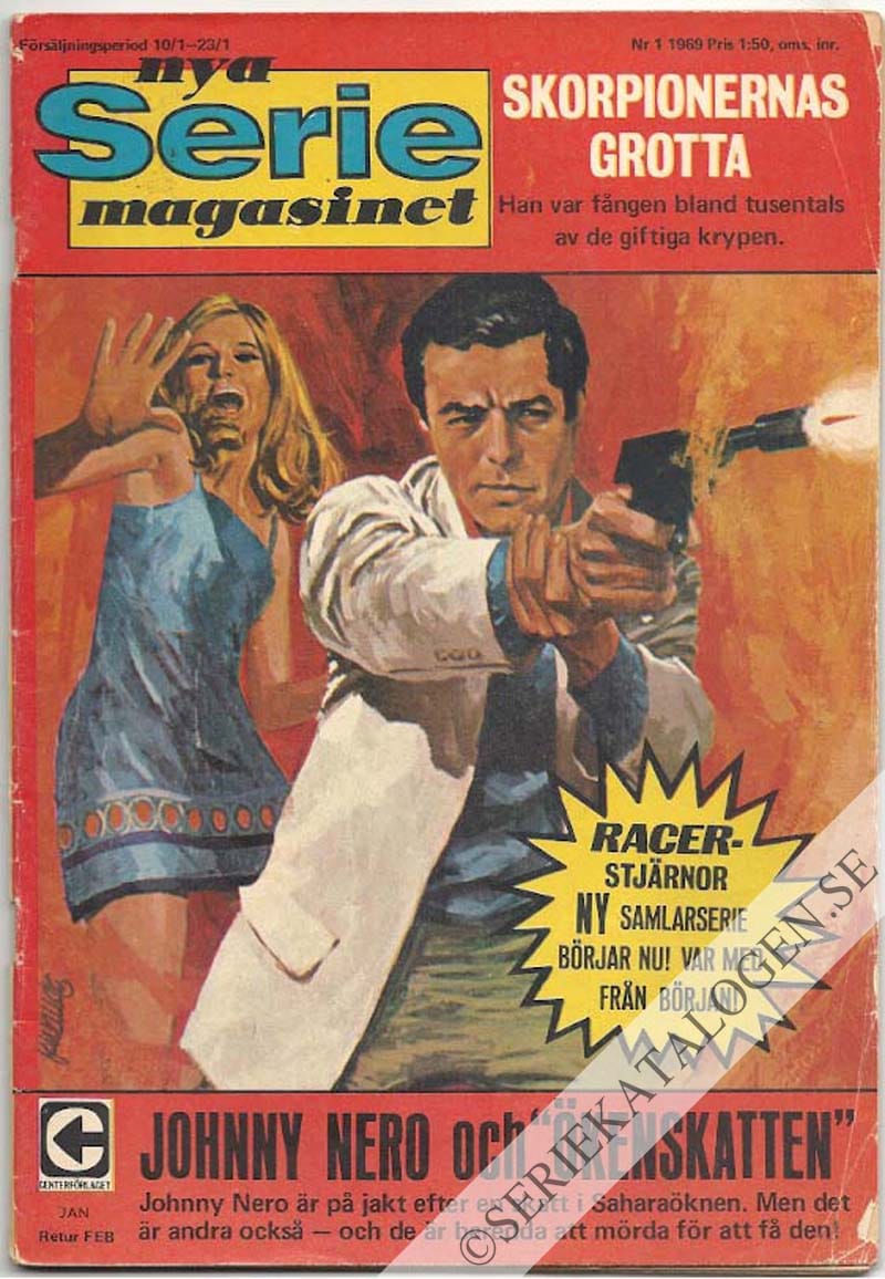 Framsida på Seriemagasinet #1 (1969)
