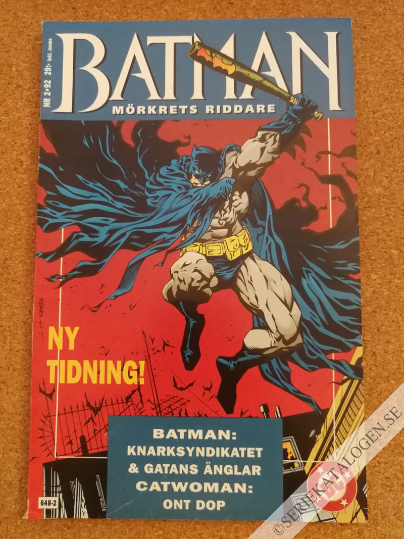 Framsida på Batman - mörkrets riddare #2 (1992)