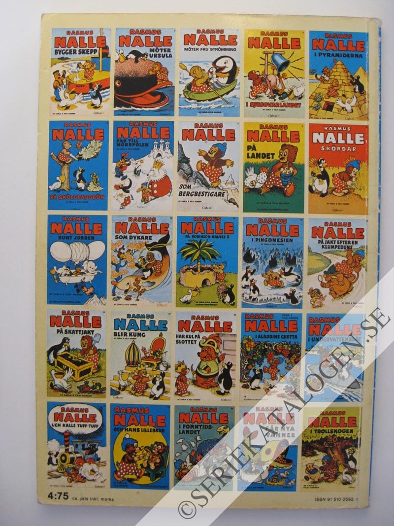 Baksida på Rasmus Nalle går ombord (1975)