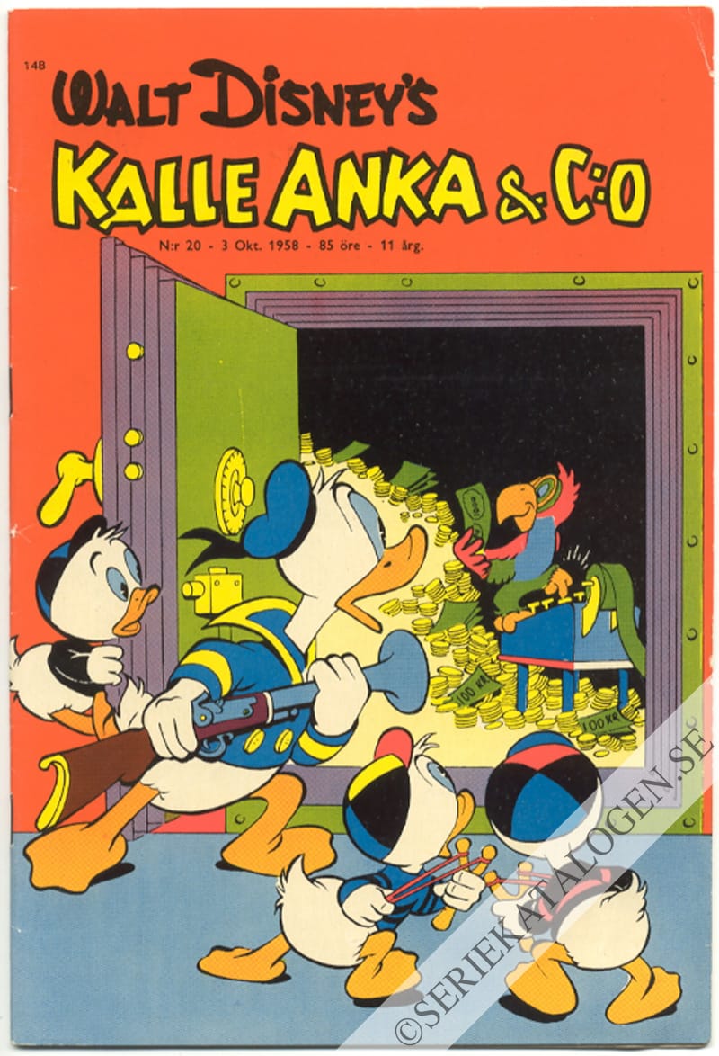 Framsida på Kalle Anka & C:o #20 (1958)