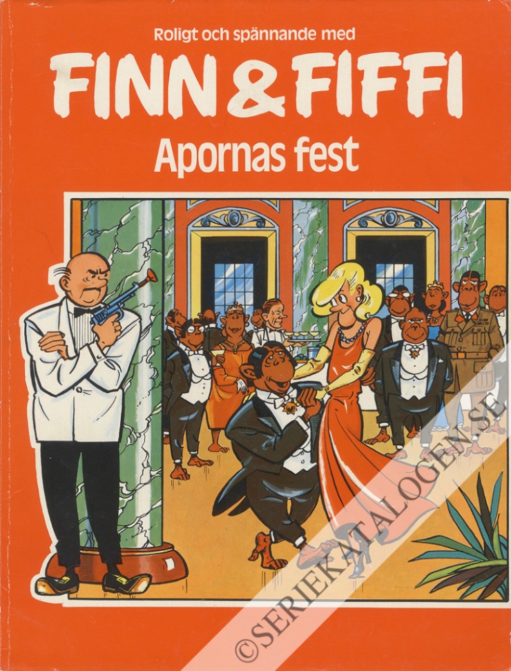 Framsida på Finn & Fiffi #35 - Apornas fest (1981)