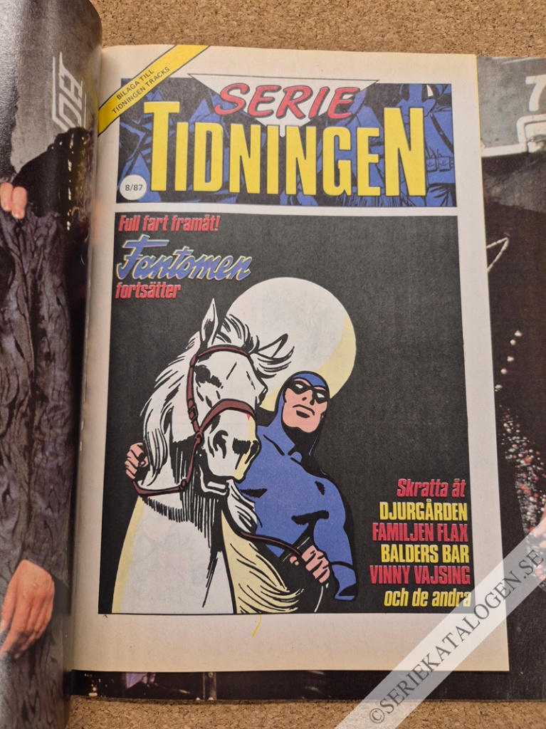Framsida på Serietidningen #8 (1987)