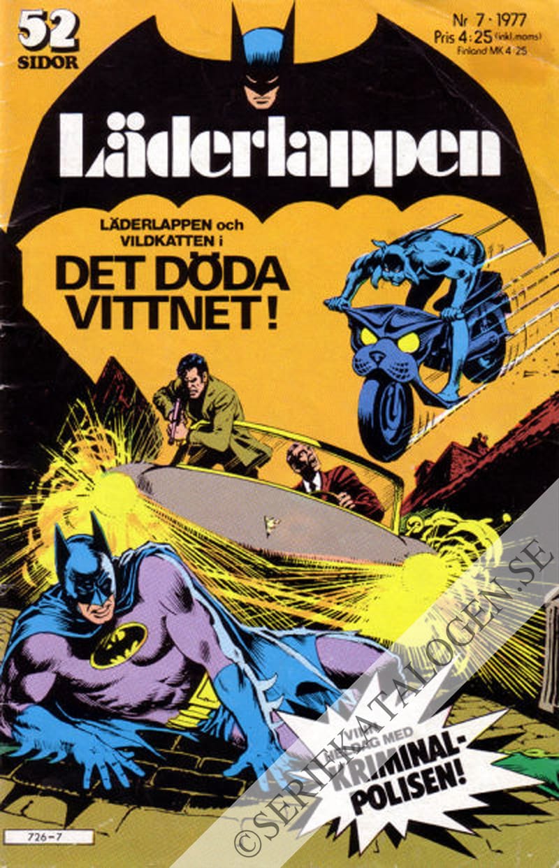 Framsida på Läderlappen och Robin #7 (1977)