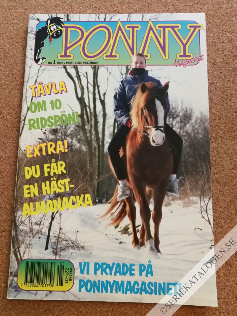 Framsida på Ponny-magasinet #1 (1993)