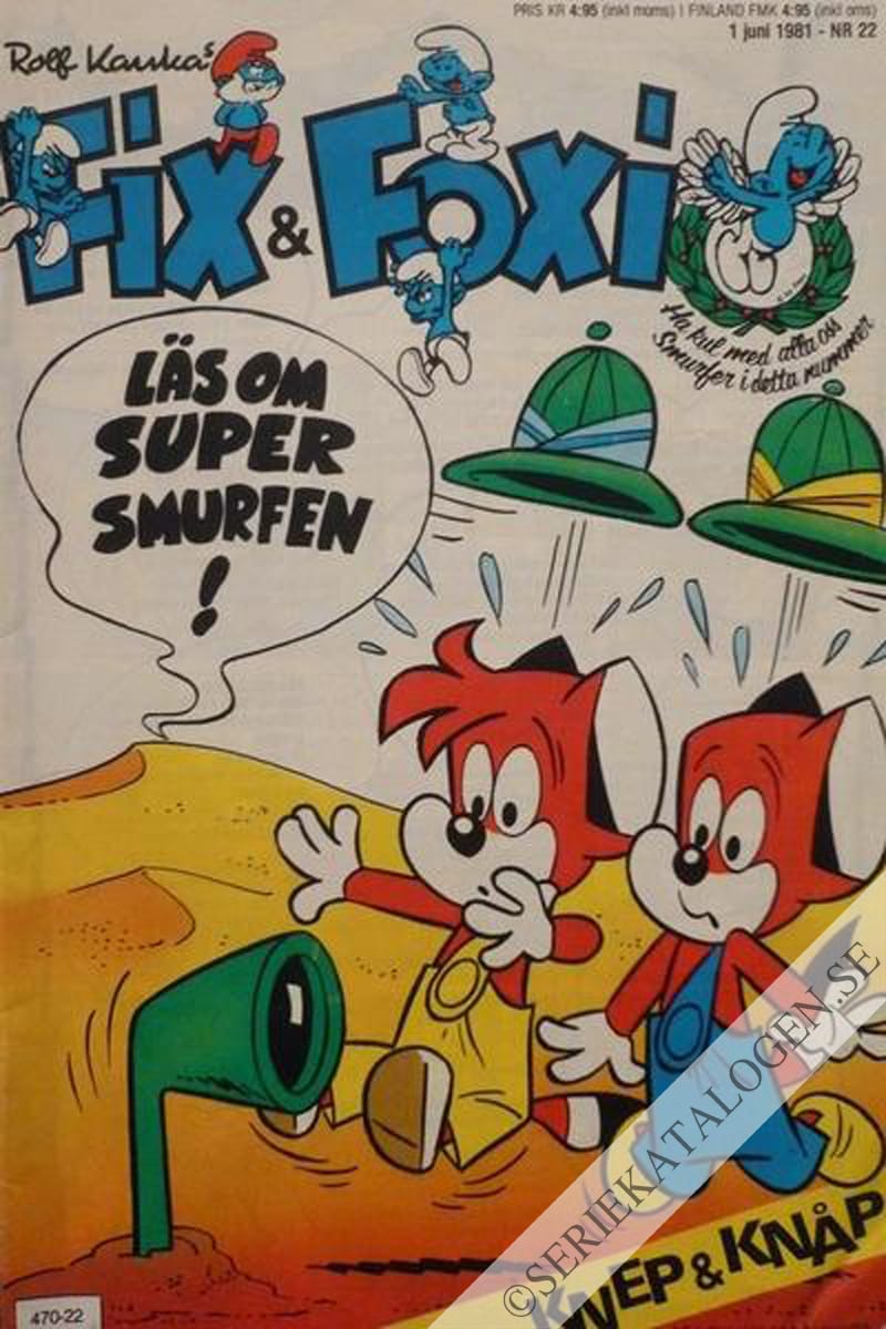Framsida på Fix och Foxi #22 (1981)