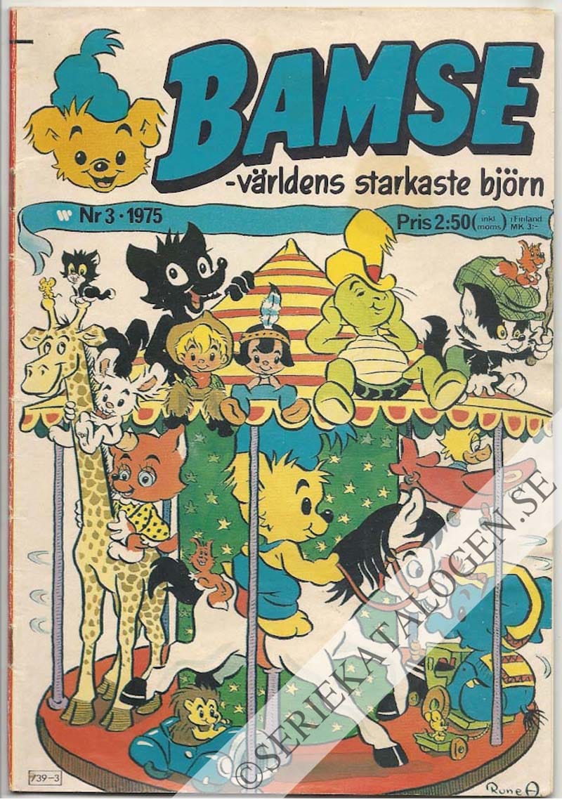 Framsida på Bamse - världens starkaste björn #3 (1975)