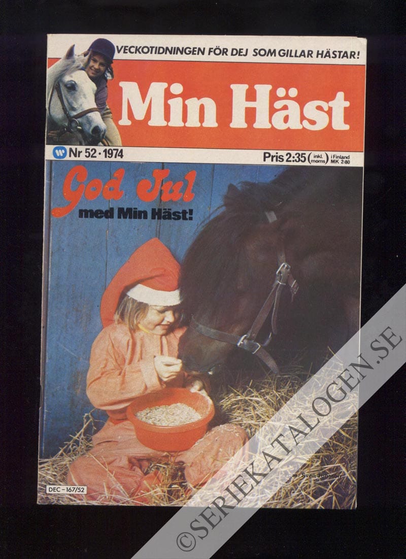 Framsida på Min häst #52 (1974)