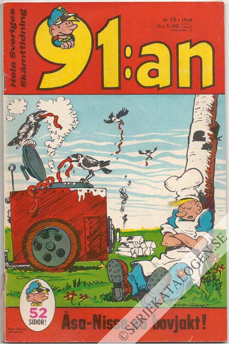 Framsida på 91:an #16 (1968)