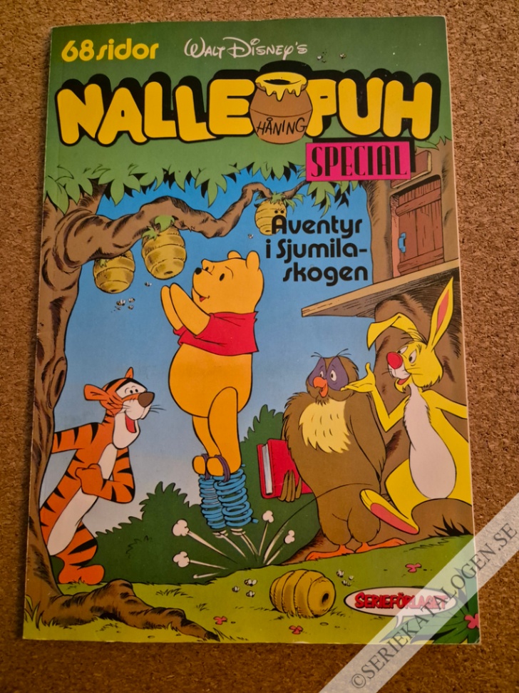 Framsida på Nalle Puh special Äventyr i Sjumilaskogen (1988)