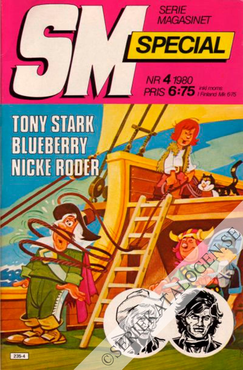 Framsida på Seriemagasinet specialalbum #4 (1980)