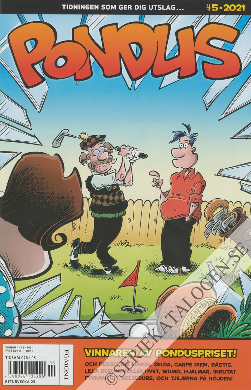 Framsida på Pondus #5 (2021)