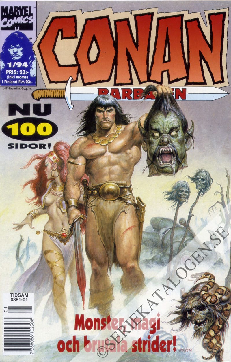 Framsida på Conan barbaren #1 (1994)