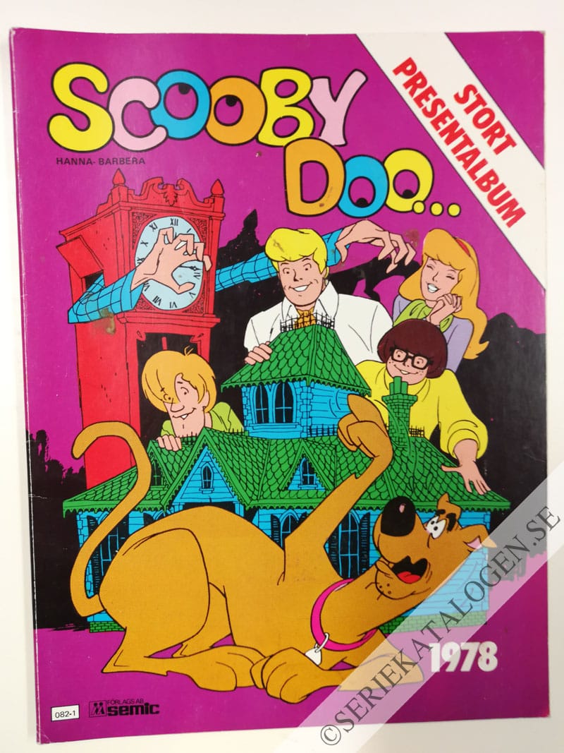 Framsida på Scooby Doo Stort presentalbum (1978)