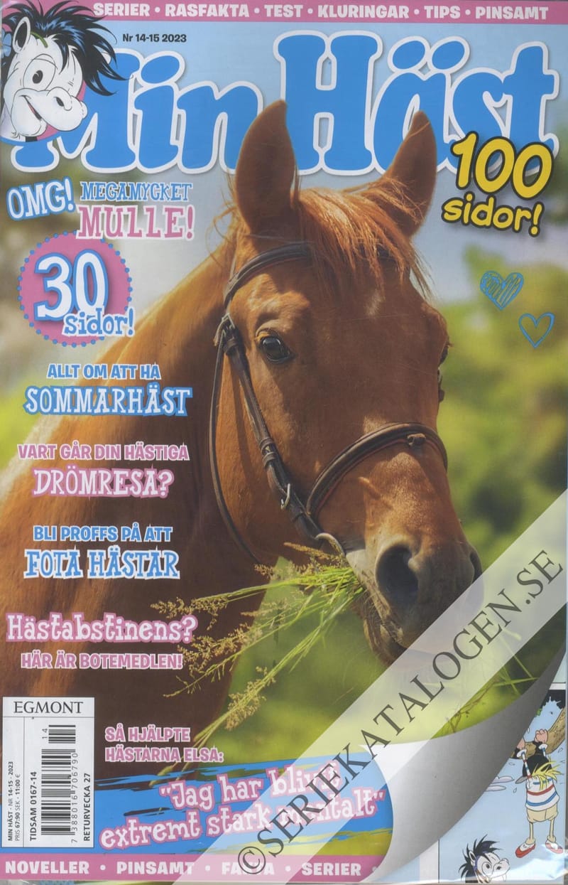 Framsida på Min häst #14-15 (2023)