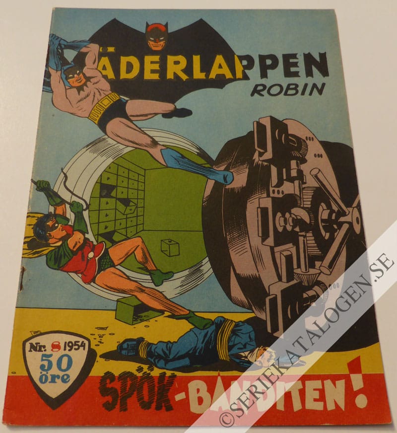 Framsida på Läderlappen och Robin #8 (1954)