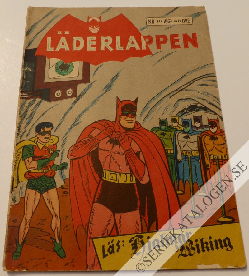 Framsida på Läderlappen och Robin #10 (1957)