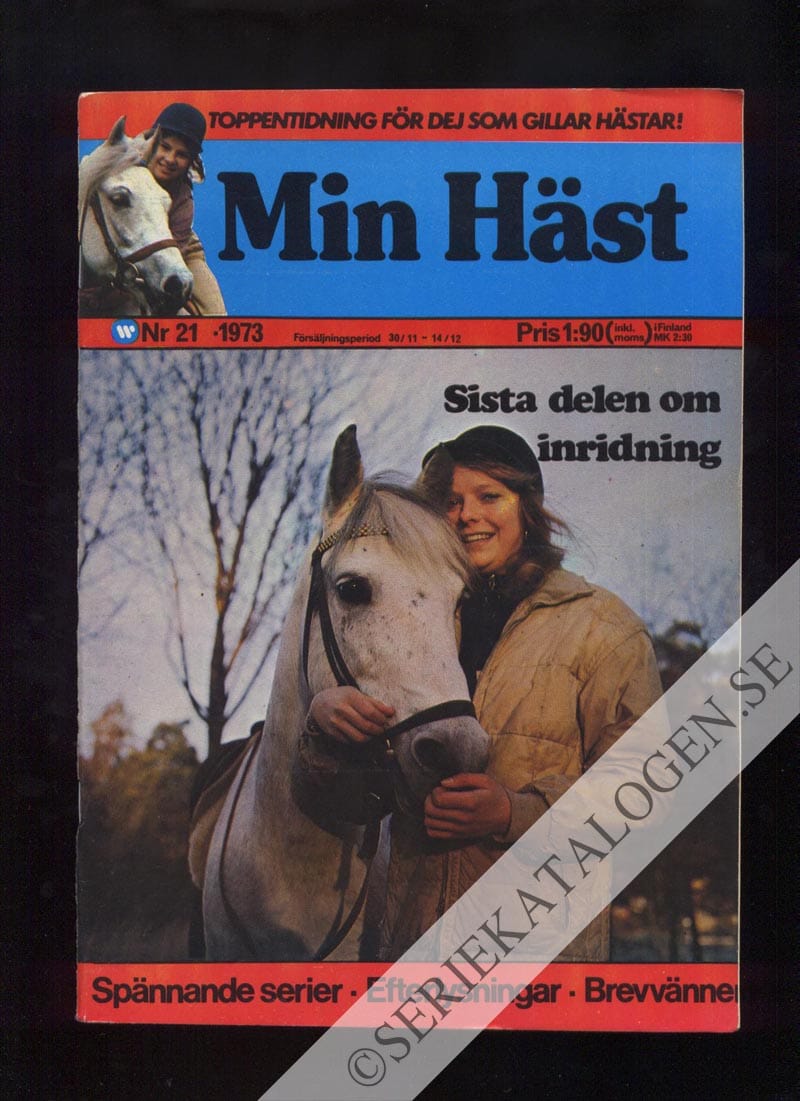 Framsida på Min häst #21 (1973)